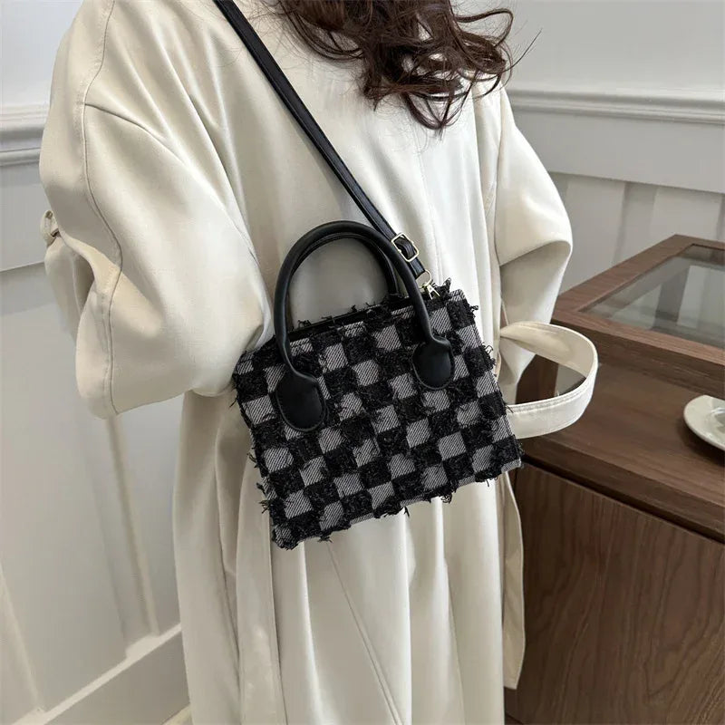 Plaid New Korean Style Bag - Viexta