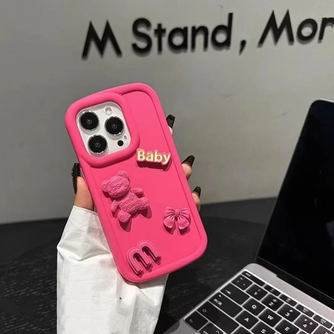 Three-dimensional Bear Machine iPhone Case - Viexta