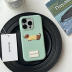 Leather Sausage Dog iPhone Case - Viexta