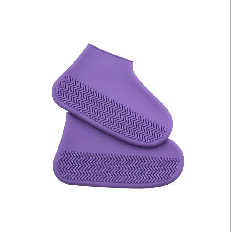 Men and women hiking slip wearable easy to carry silicone rain boots - Viexta