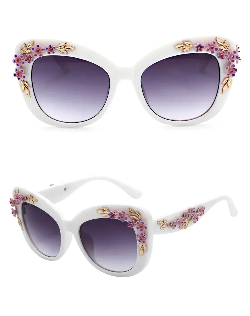 Women Sunglasses Flower - Viexta
