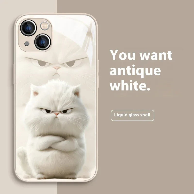 domineering-cat-silicone-iphone-case - Viexta