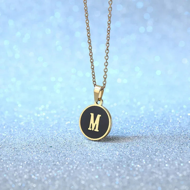 O-shaped Chain Letter Necklace - Viexta
