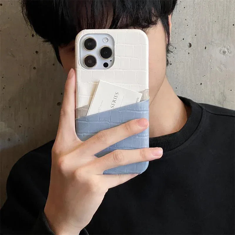double-card-leather-pack-iphone-case - Viexta