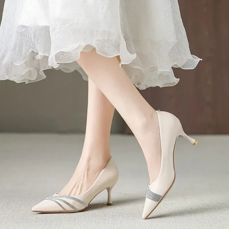 Pointed Stiletto Classy Heels - Viexta