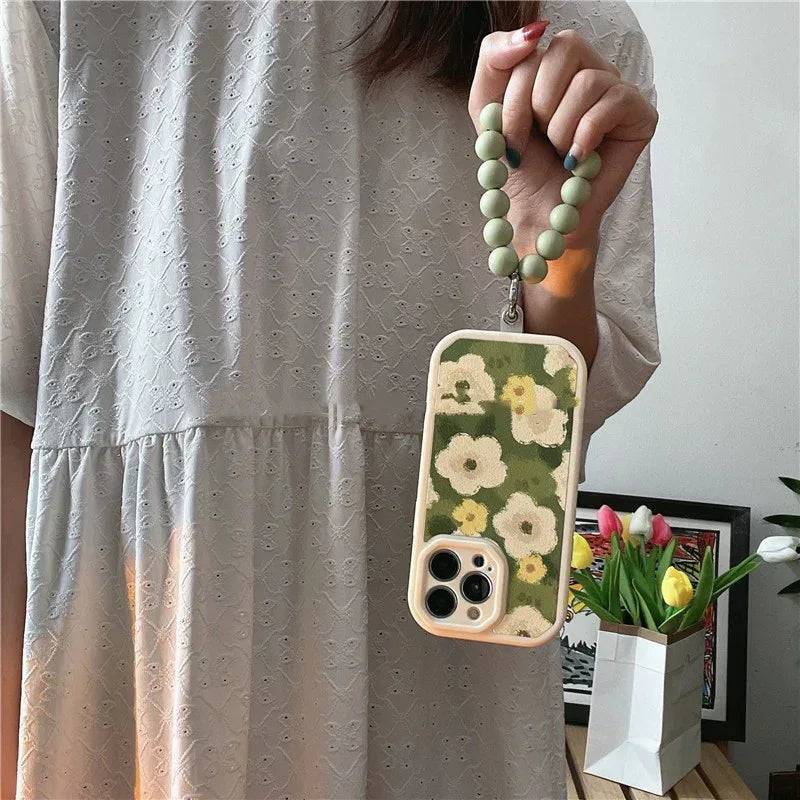Green Flowers iPhone Case - Viexta