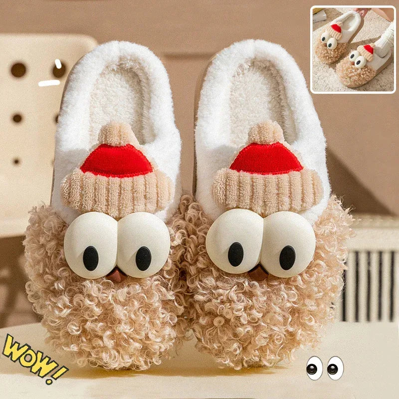 Cartoon Bearded Santa Claus Slippers - Viexta