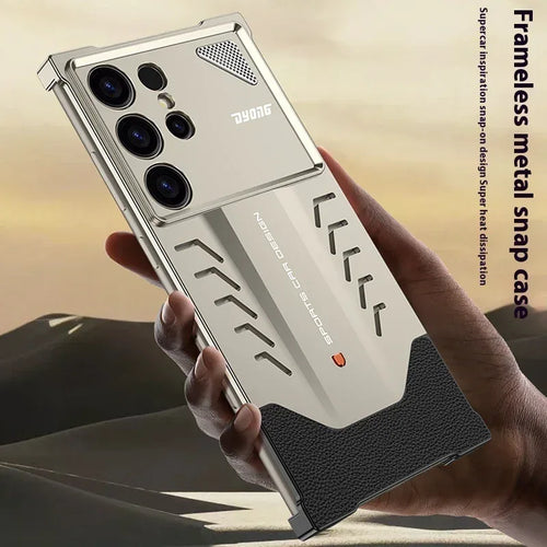 Automatic Fastener Aluminum Alloy Samsung Phone Case - Viexta