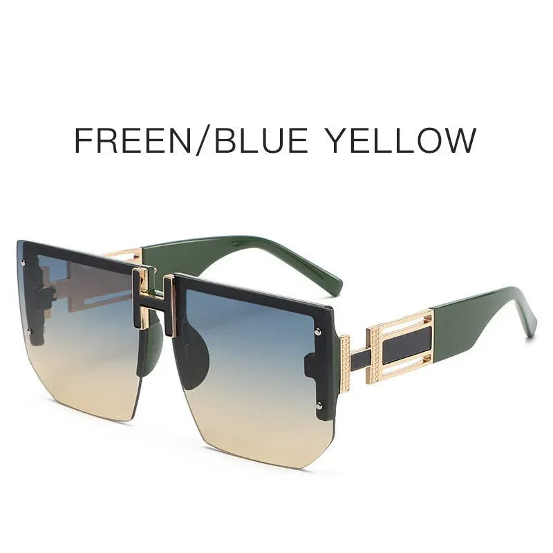 Retro Big Square Rim Glasses - Viexta