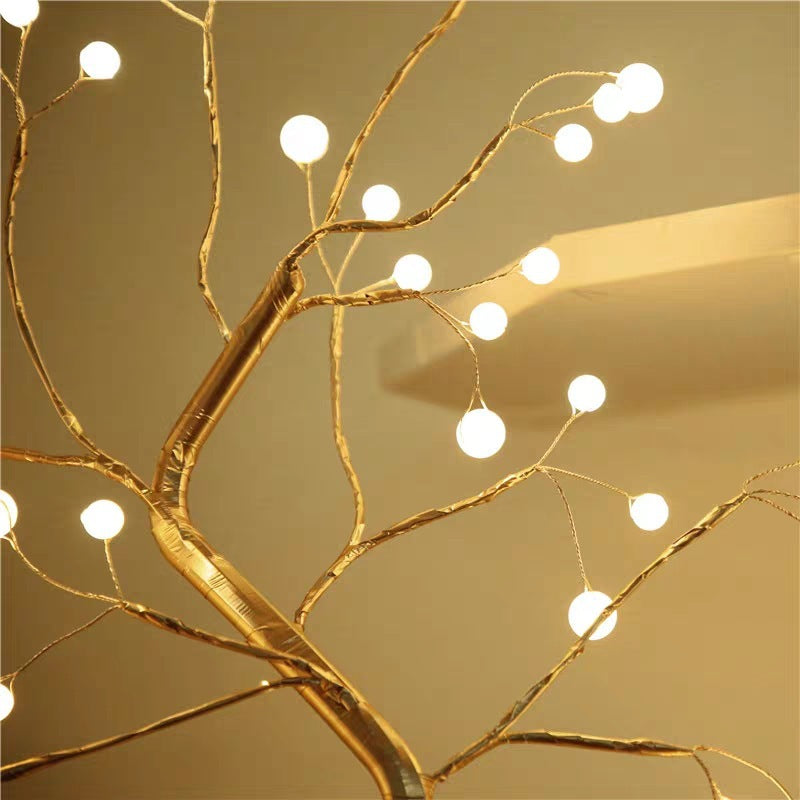 Led Copper Wire Tree Light