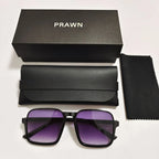 Women's Retro Square Semi-rimless Sunglasses - Viexta