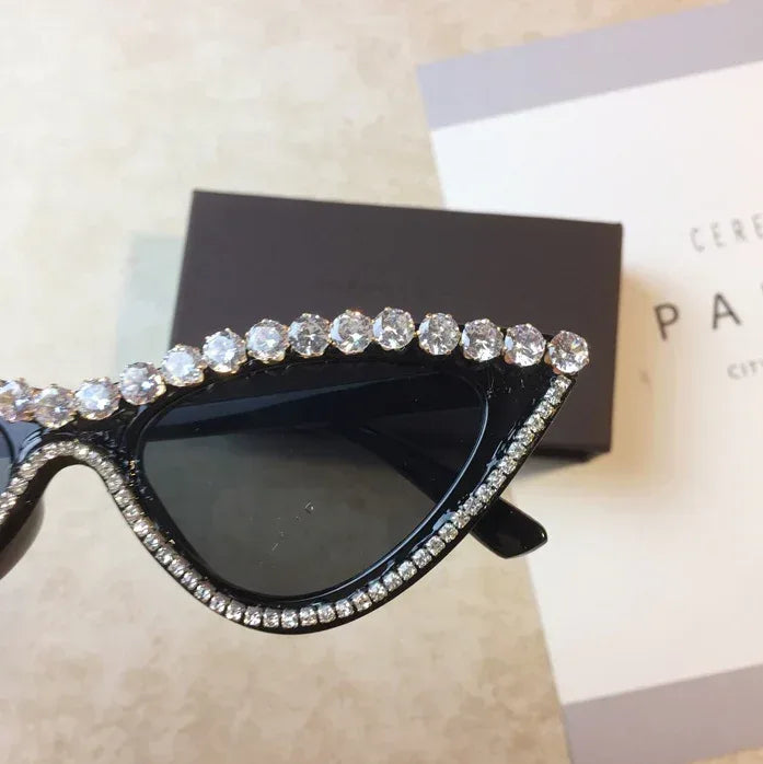 Luxury Diamond Cat Shades Sunglasses - Viexta
