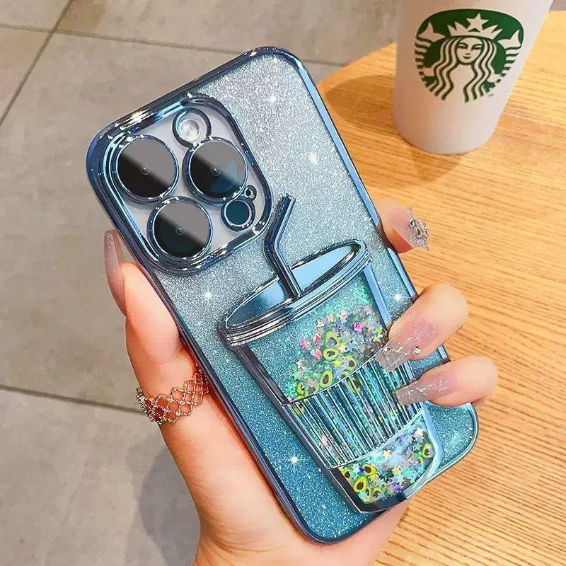 electroplating-milky-tea-cup-iphone-case - Viexta