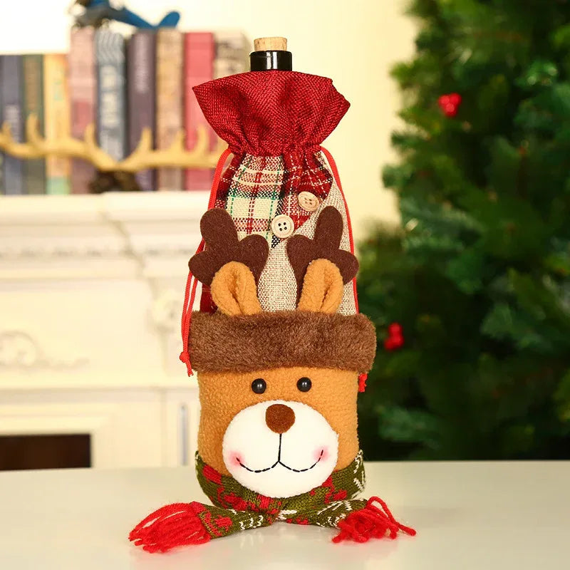 christmas-decorations-christmas-wine-bottle-socks - Viexta