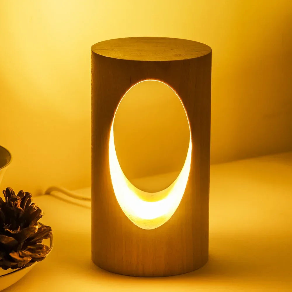 Solid wood LED reading lamp - Viexta