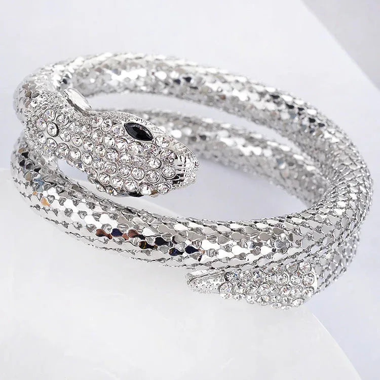 punk-diamond-multi-strand-snake-bracelet - Viexta