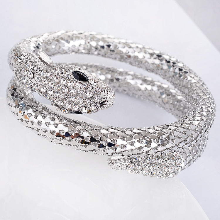 punk-diamond-multi-strand-snake-bracelet