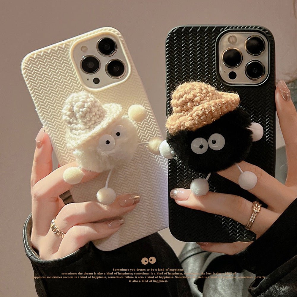 Winter Plush Couple iPhone Case