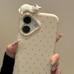 Cute Polka-dot Cat iPhone Case - Viexta
