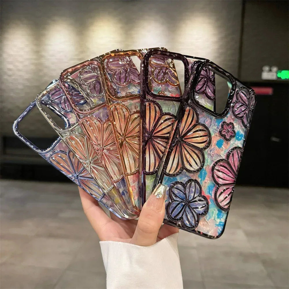 three-dimensional-flower-iphone-protective-cover - Viexta