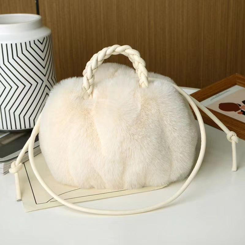 Plush Versatile Pleated Cloud Bag