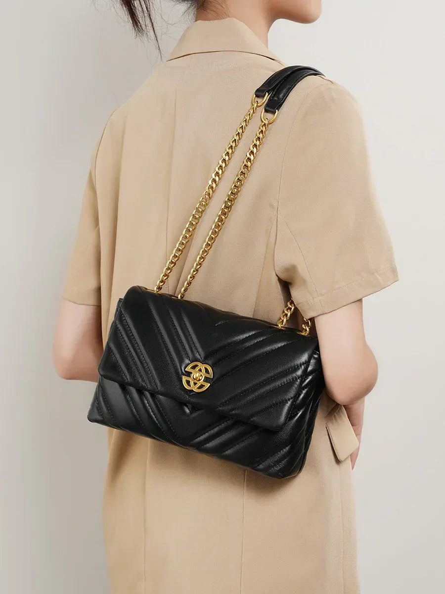 womens-diamond-chain-square-shoulder-bag - Viexta