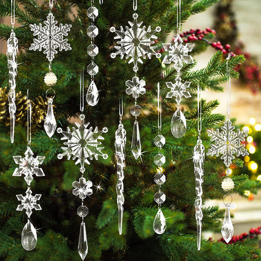 10pcs Christmas Tree Hanging Ice Strip