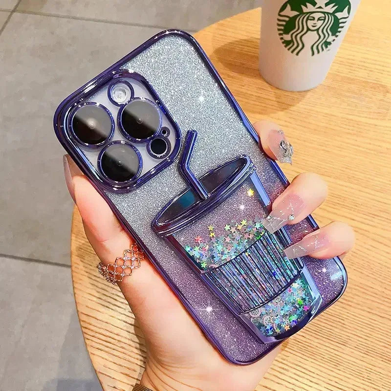 electroplating-milky-tea-cup-iphone-case - Viexta
