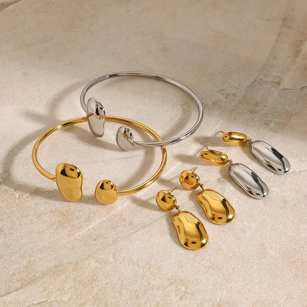 stainless-steel-dropper-open-ended-bracelet - Viexta