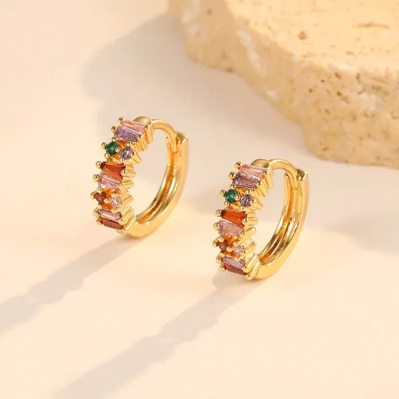 Zircon !8k Stud Earrings - Viexta