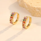 Zircon !8k Stud Earrings - Viexta