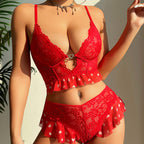 Sexy Red Love Valentine's Day Lingerie