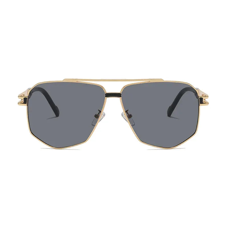 Luxury Fashion Metal Sun-Protective Sunglasses - Viexta
