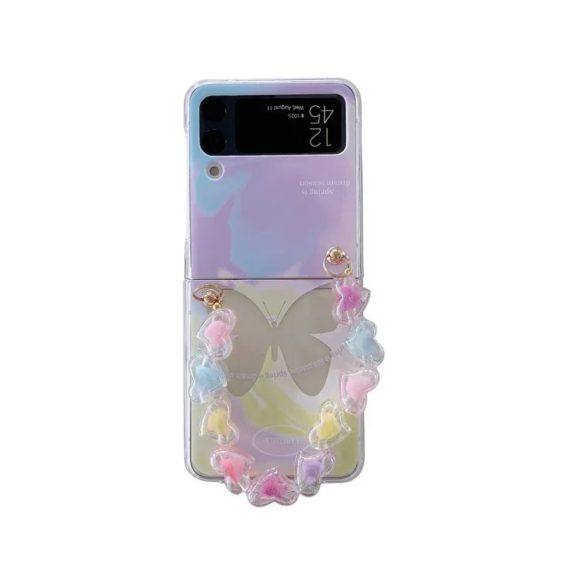 purple-butterfly-holder-chain-samsung-phone-case - Viexta
