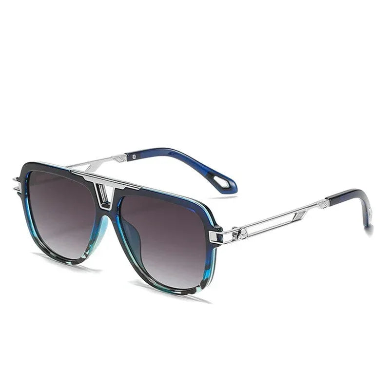 new-texture-fashion-metal-mayba-sunglasses - Viexta