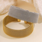 Embossed titanium steel bracelet