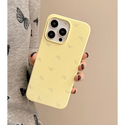 Bow Liquid Silicone Skin Feeling iPhone case