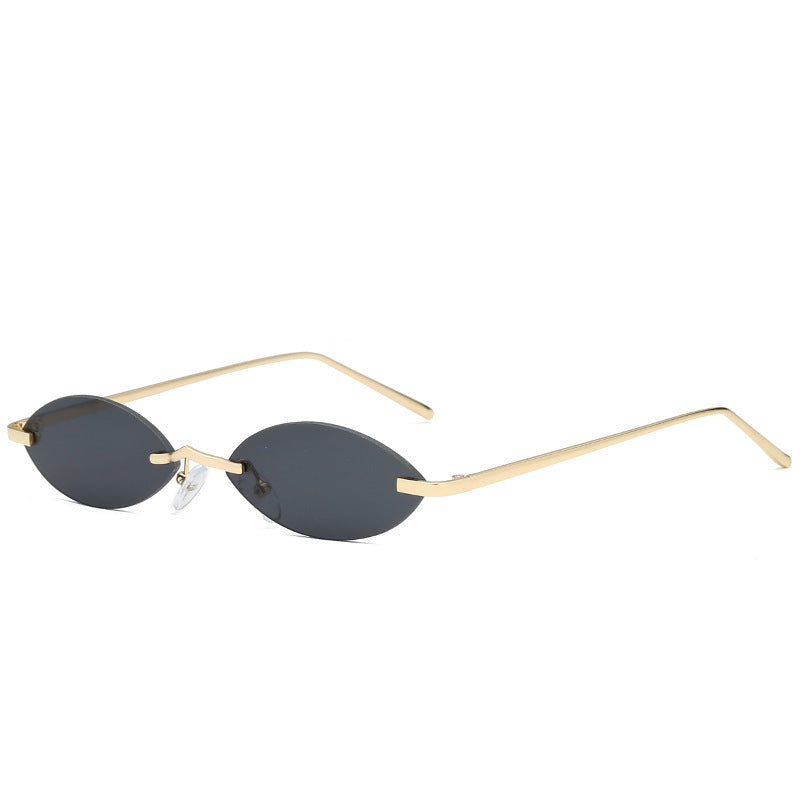 Elliptical metal sunglasses