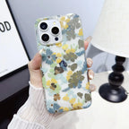 Gold-stamped Floral iPhone Case With Double-sided Lamination - Viexta