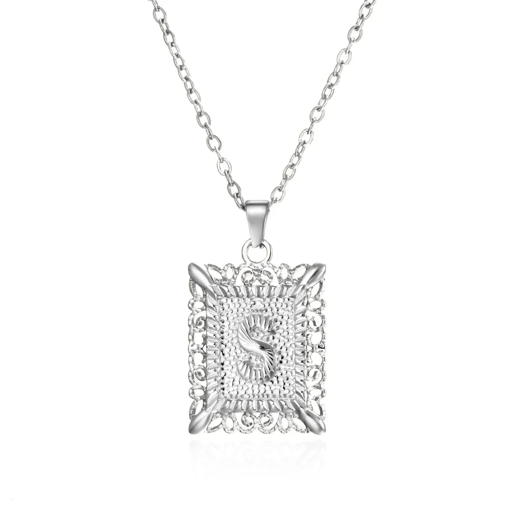 stainless-steel-initial-necklace - Viexta