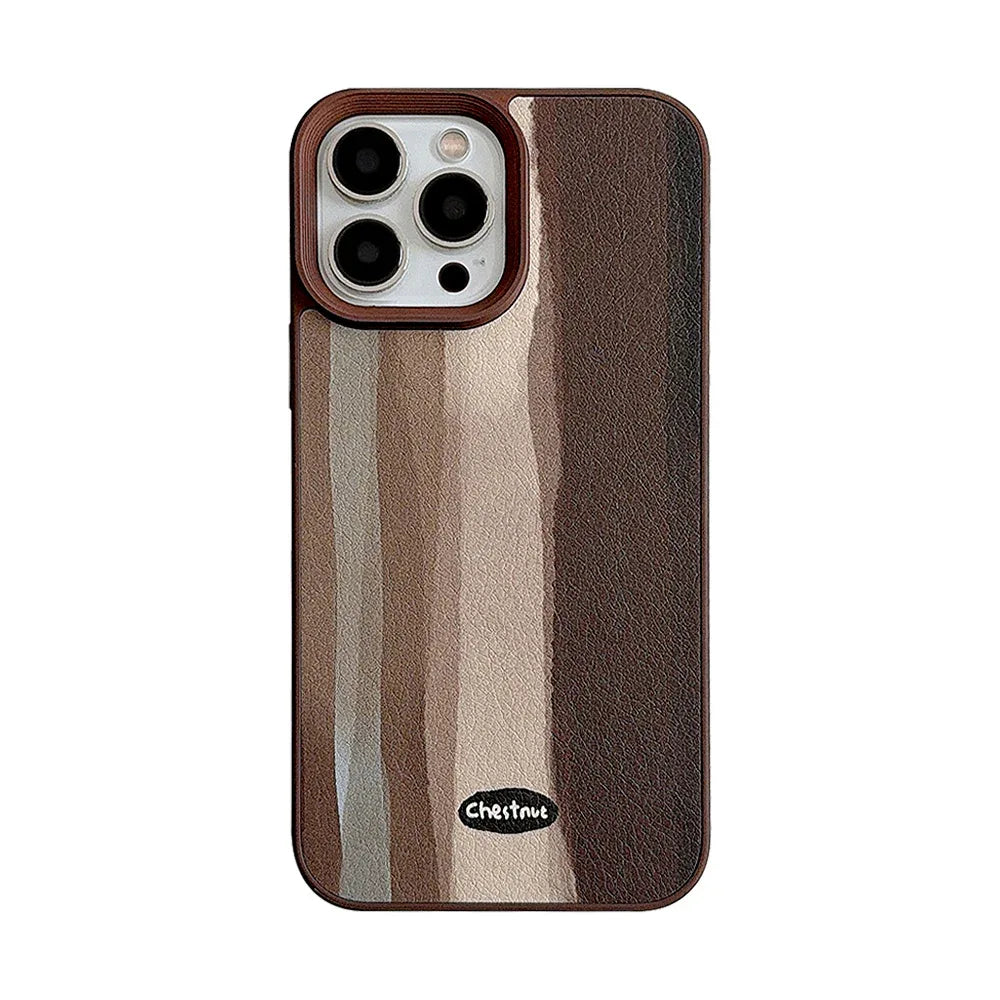 Mid-century iPhone Case Leather Finish