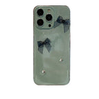 Rhinestone Bow Knot iPhone Case - Viexta