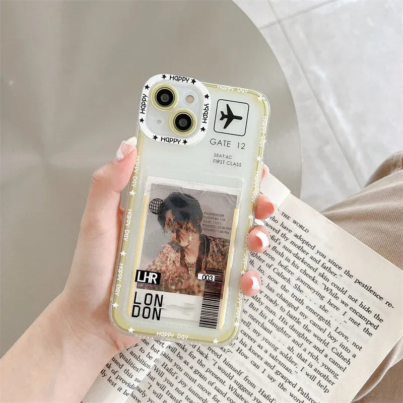 Card Cover Air Ticket iPhone Case - Viexta