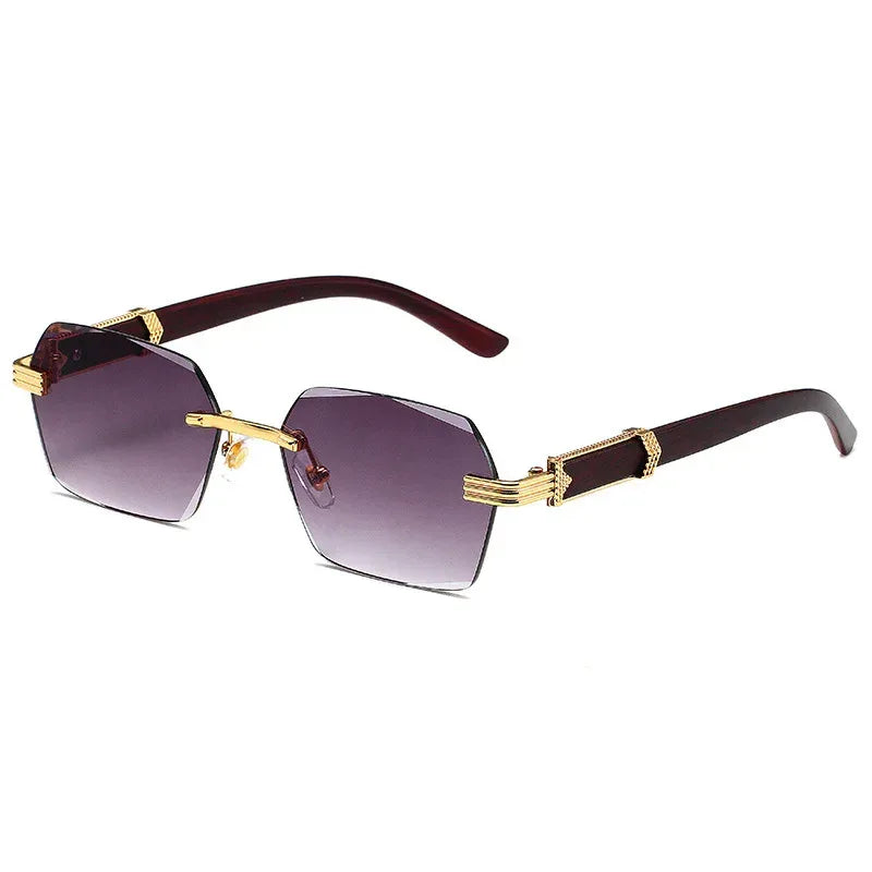 fashion-square-rimless-trimming-glasses - Viexta