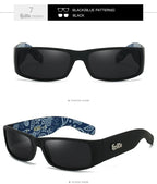 Plaid Hip Hop Fashion West Coast Polarized Sunglasses - Viexta