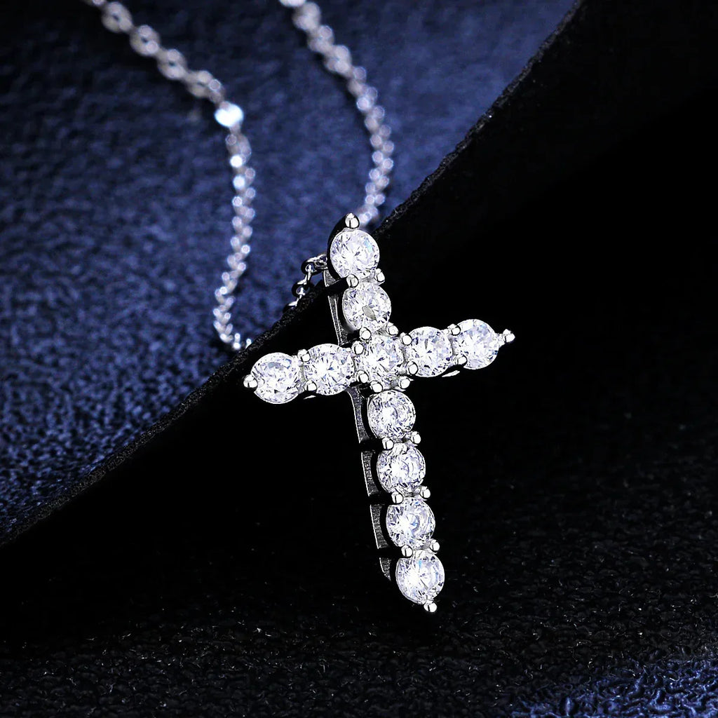 trend-diamond-cross-necklace - Viexta