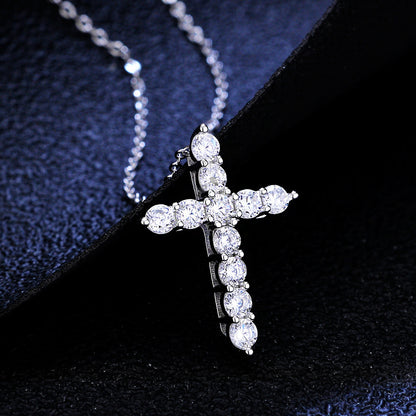 Trend Diamond Cross Necklace