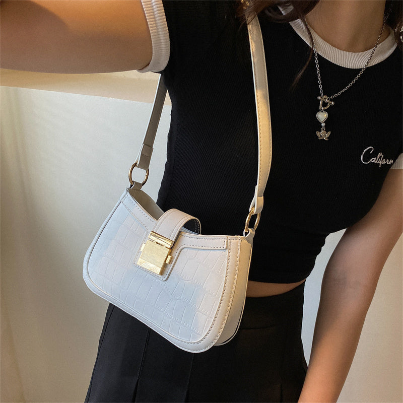 Crossbody Shoulder Solid Color Casual Square Bag