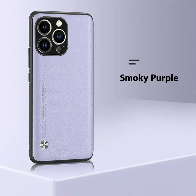 Plain Leather iPhone Cover - Viexta