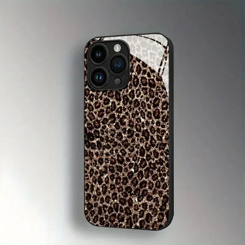 Personalized Black Leopard-print iPhone Case - Viexta